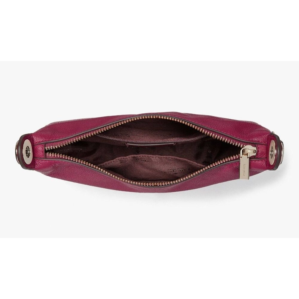 New Kate Spade Rosie Small Crossbody Pebbled Leather Dark Raspberry - Picture 5 of 5